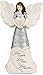 Elements Love Angel Figurine Holding Heart Figurine by Pavilion, 6-Inch, Reads Love is Patient Love is Kind Love Never Fails