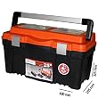 Stabiler Werkzeugkoffer Werkstatt Koffer Metall Griff Aluminium Heimwerker 25 "