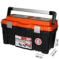 Stabiler Werkzeugkoffer Werkstatt Koffer Metall Griff Aluminium Heimwerker 25 "