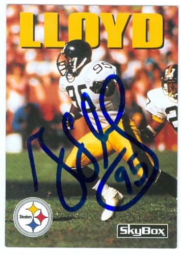 Greg Lloyd Autographed/Hand Signed Football Card (Pittsburgh Steelers) 1992 Skybox #13