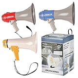 Megaphones 600, 800, 1000 Yard Range RED, BLUE, YELLOW 1000 YD RANGE