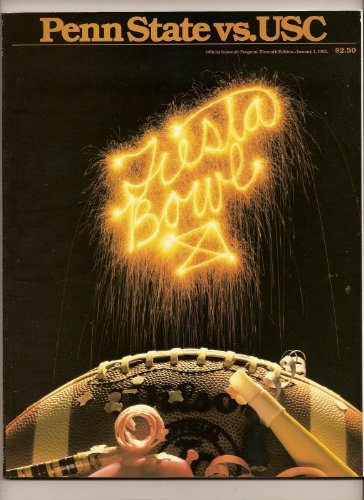 1982 Fiesta Bowl Program Penn State USC