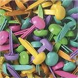 Doodlebug Mini Brad Multipacks 100-Pack, Bright