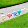 Ce Certified Ultra Bright Wireless Iridescent Mushroom Color Changing Solar Lights - 6 Pcs