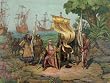 Columbus Takes Possession of the New Country, Published 1893 - 16x20-inch - Fine-Art-Quality Photographic Print of an Image from the Library of Congress Collection