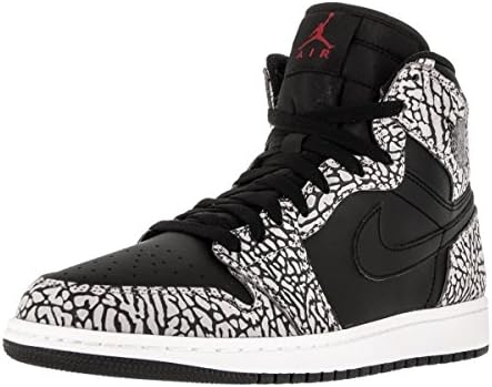Nike's Air Jordan 1 Retro High Men's Basketball Shoes Black/Gym Red/Cmnt Grey/Anthracite 12D(M)US