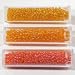 SG Paris - Rue De La Perle - Perles En Verre/Rocaille 2Mm 3 Tubes De 7Gr Chacun En Camaieux/Orange Ab