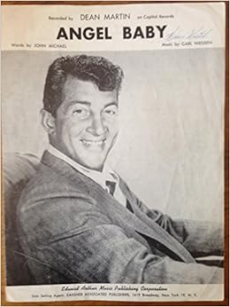 [Sheet Music] Angel Baby. Recorded by Dean Martin on Capital Records