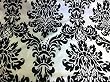 black and cream fabric