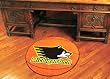Michigan Tech Huskies 29" Round Basketball Floor Mat (Rug)