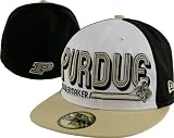 Purdue Boilermakers Black New Era 59FIFTY College Wordy Fitted Hat