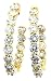 Diamond Hoop Earrings 11.24CTW 18K Yellow Gold