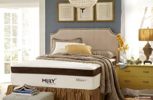MLily Bliss 15" Luxury Grand Bed Euro Box Top CertiPur-US Gel Memory Foam Mattress 5 Layer HD Certi-Pur Silk Cover