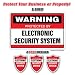 SECURITY SYSTEM SIGNS ~1 Sign & 3 Free Decals~ alarm