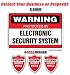 SECURITY SYSTEM SIGNS ~1 Sign & 3 Free Decals~ alarm
