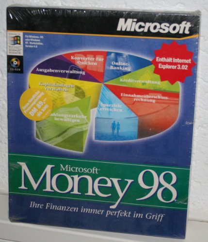 Microsoft Money 98, Finanzsoftware, Retail deutsch CD