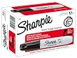 Sharpie Permanent Marker, Chisel Tip, Black (38201) 12 - Count