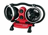 Honeywell HV-120E Dual Headed Pro-series fan with 2 x 7 multi directional fans - Red with Chrome Trim
