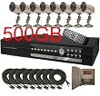 USA Security Store -- 8 High Resulotion CCD Day/Night Vision Bullet Color Cameras with one 8 Channels Video audio Security Surveillance DVR Digital Video Recorder System Built-in 500GB HDD, Included 8x65FT video cables and Power Supplies KIT. Supports Network Remote Viewing Over Internet, Windows IE, iPhone, Windows Mobile, and Apple Mac FireFox.