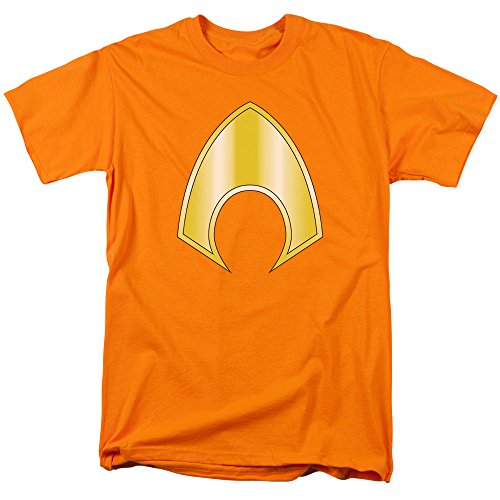 Justice League Aquaman Logo Short Sleeve Shirt Adult
