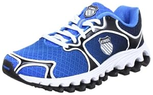 K-Swiss Women's Tubes 100 Dustem Running Shoe,Brillant Blue/Black Fade,7.5 M US