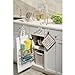 InterDesign Axis Over The Cabinet Hook for Dish Towel and Oven Mits, Chrome