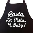 PASTA LA VISTA BABY ! - Kochsch�rze, Latzsch�rze mit verstellbarem Nackenband und Seitentasche