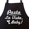 PASTA LA VISTA BABY ! - Kochsch�rze, Latzsch�rze mit verstellbarem Nackenband und Seitentasche