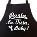 PASTA LA VISTA BABY ! - Kochsch�rze, Latzsch�rze mit verstellbarem Nackenband und Seitentasche