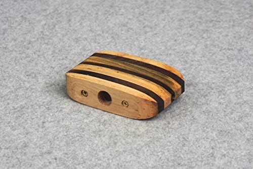 Kazoo -Hand Sculptured Double Barrel - Easy to Play - Wind Instrument - Made from Ambrosia Maple and Walnut