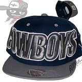 Dallas Cowboys "Oversied Logo" Bl/Gr. Snapback Hat Cap by Mitchell & Ness