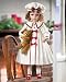 Porcelain Doll In White Coat Holding Teddy Bear By Collections Etc