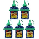 Flying Colors 1000 Premium w/ Feeder Bottle Airsoft BBs - .12g - 5 Pack - Blue