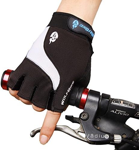 Muyankissu Cycling Gloves Bike Bicycle Gel Gloves Silicone half finger and anti-slip full finger gloves Ultra-breathable