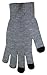 Boss Tech Products Knit Touchscreen Gloves with Conductive Fingertips for Use with All Touchscreen Electronic Devices- Gray