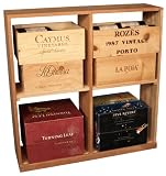 96 Bottle Solid Case Storage Bin Wine Rack (Premium Redwood)