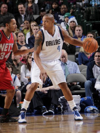 New Jersey Nets v Dallas Mavericks: Caron Butler and Devin Harris Photographic Poster Print by Glenn James, 42x56