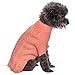Blueberry Pet Classic Cable Knit Dog Sweater in Salmon Pink, Back Length 10