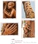 African Wood Carving: Fine Art Photography Prints matted 8"x10", frame-ready, set of 4.