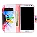 For Galaxy S4 , TUTUWEN Novelty Fashion Colorful Flower Style [Magnetic] Wallet PU Leather [Stand] Flap Closure Case Flip Protective Cover for Samsung Galaxy S4 SIV i9500