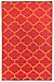 Fab Habitat Reversible Rugs | Indoor or Outdoor Use | Stain Resistant, Easy to Clean Weather Resistant Floor Mats | Tangier - Orange Peel & Rouge Red (4' x 6')
