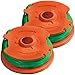 Worx WA0014 Pack of 2 Grass Trimmer Spools and Line