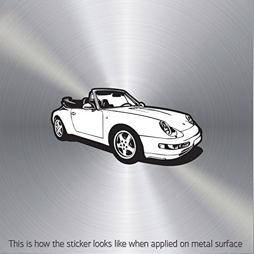 Hobby Stickers Classic Car Porche 911 waterproof Games Specialty Motorbike (8 X 4.10 In)