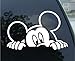 SoCoolDesign Peeking Mouse Cartoon Character Car Truck Vinyl Decal 6