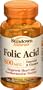 Sundown Folic Acid, 800 mcg, 100 Tablets (Pack of 6)