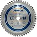 Oshlun SBF-065048 6-1 2-Inch 48 Tooth TCG Saw Blade with 5 8-Inch Diamond Knockout Arbor for Mild Steel and Ferrous Metals