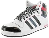 ADIDAS Originals Top Ten Hi High Top Mens Shoes Stripes Leather White/Black/Red