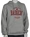 Soffe Wisconsin Oxford Hoodie with Print Logo (Large, Oxford Gray)