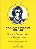 Paganini: Sonata Concertata (M.S.2) Guitar & Violin (Portuguese Edition)