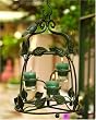 Metal Indoor/Outdoor Table or Hanging Chandelier Candle Holder